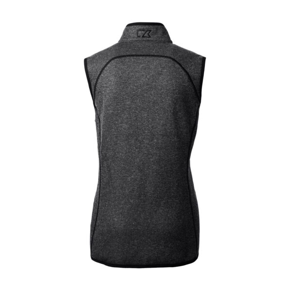 Women's Cutter & Buck Charcoal Fanatics Corporate Mainsail Basic Sweater Knit Fleece Full-Zip Vest - Image 7