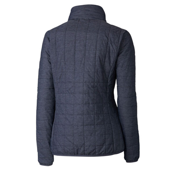 Women's Cutter & Buck Heather Navy Houston Oilers Throwback Logo Rainier PrimaLoft Eco Full-Zip Puffer Jacket - Image 7