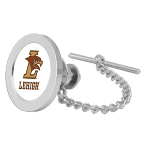 Silver Lehigh Mountain Hawks Team Logo Tie Tack/Lapel Pin