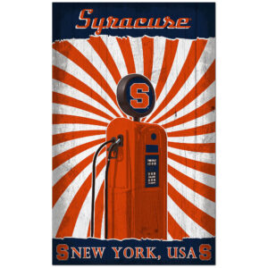 Syracuse Orange 11'' x 19'' Retro Pump Location Sign