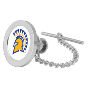 Silver San Jose State Spartans Team Logo Tie Tack/Lapel Pin