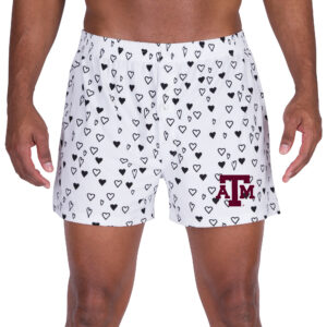 Men's Concepts Sport White Texas A&M Aggies Epiphany Allover Print Knit Boxer Shorts