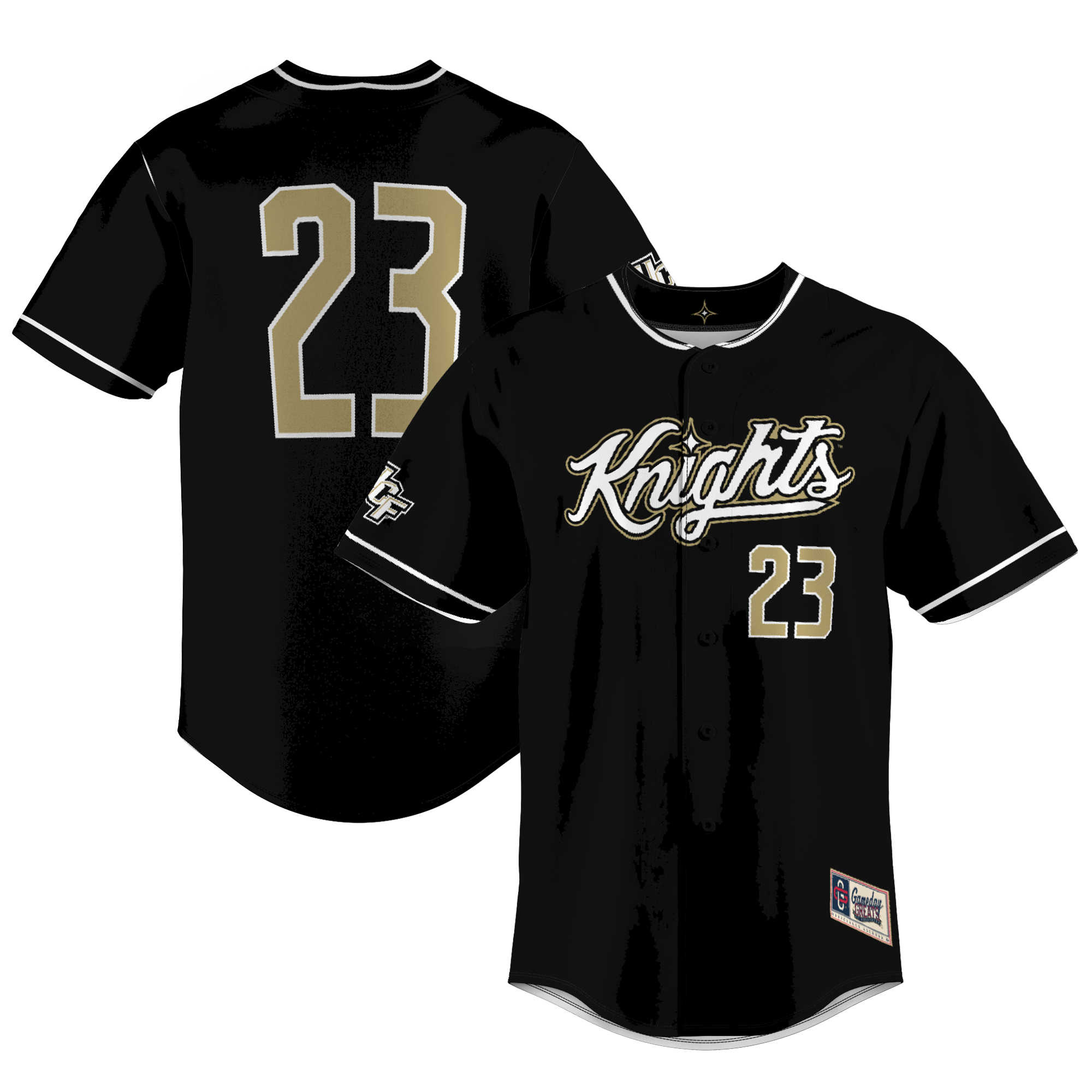 Unisex GameDay Greats #23 Black UCF Knights Lightweight Baseball Replica Jersey