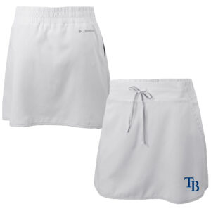 Women's Columbia  White Tampa Bay Rays Omni-Wick Lakewood Pines Skort