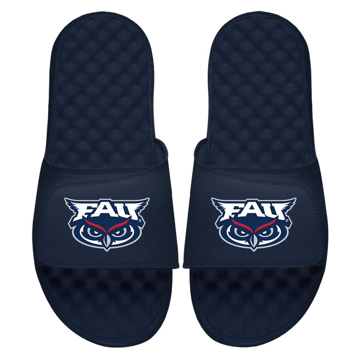 Men's ISlide Navy Florida Atlantic Owls Primary Logo Slide Sandals