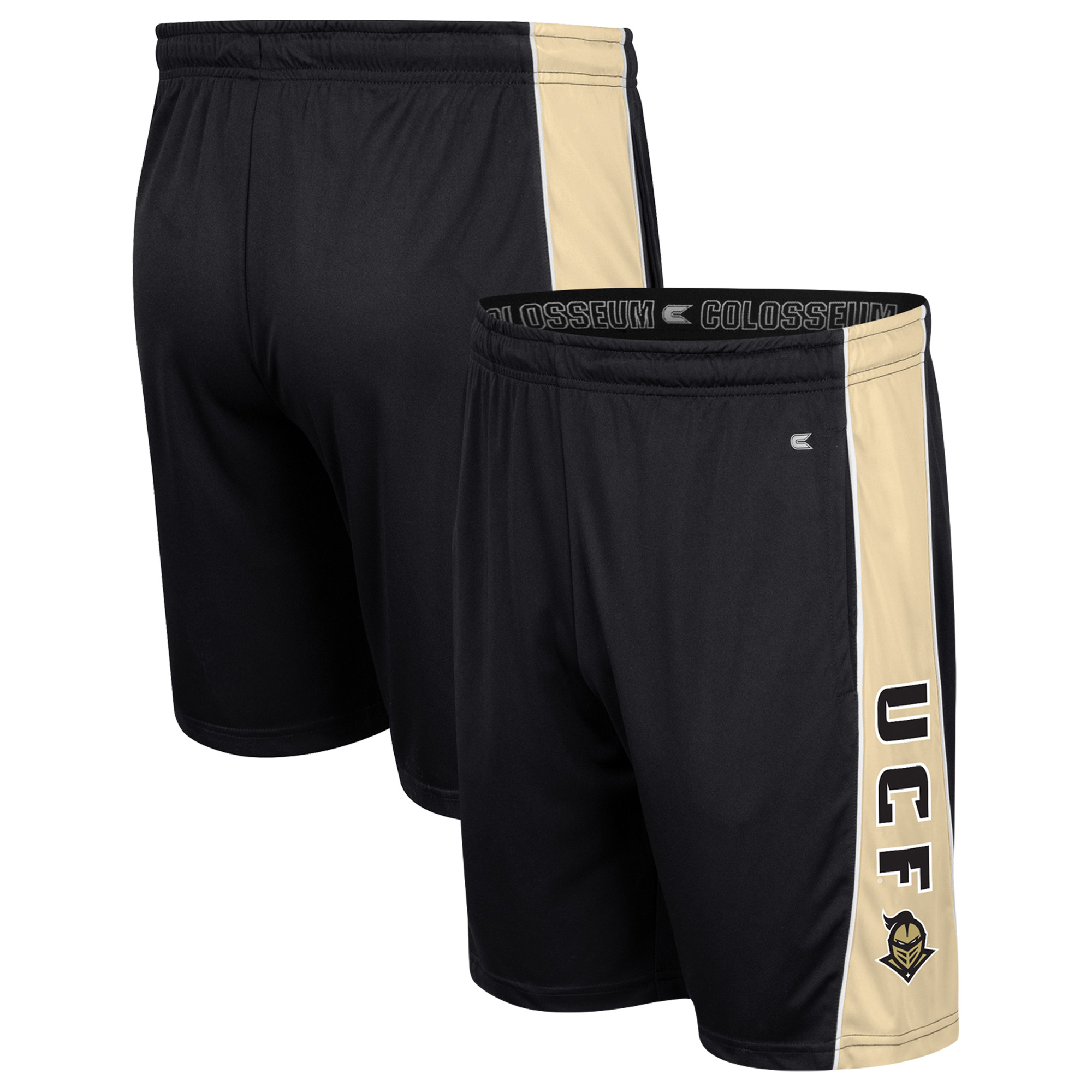 Men's Colosseum Black UCF Knights Panel Shorts