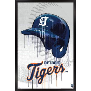Detroit Tigers 24.25" x 35.75" Framed Team Poster