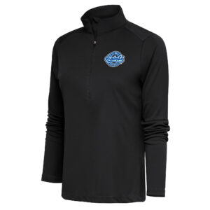 Women's Antigua  Charcoal St. Paul Saints Tribute Half-Zip Pullover Top