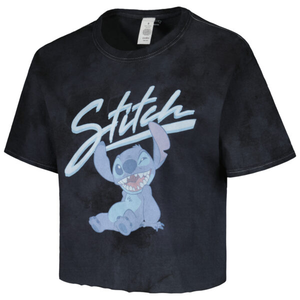 Unisex Black Lilo and Stitch Wink Tie-Dye T-Shirt - Image 7