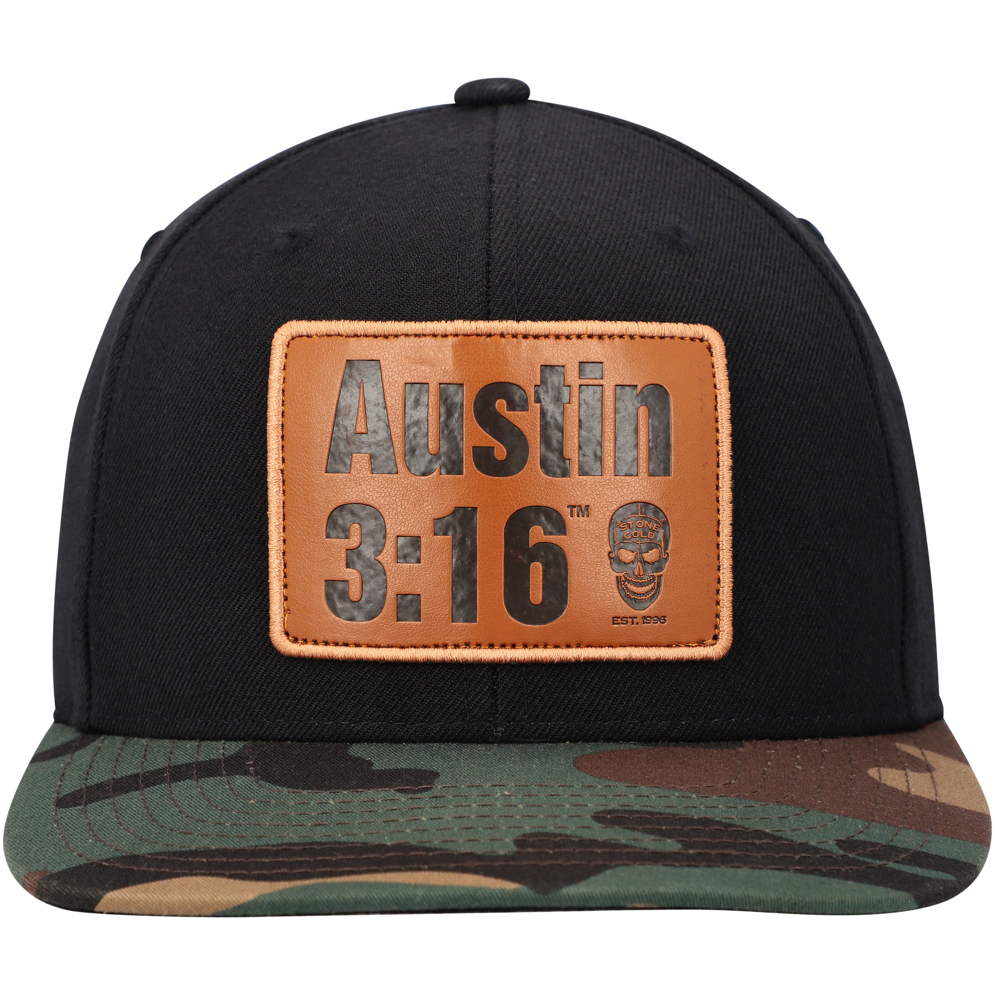 Men's Black "Stone Cold" Steve Austin 3:16 Patch Adjustable Hat - Image 3