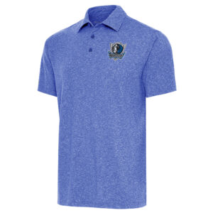 Men's Antigua  Heather Royal Dallas Mavericks Par Polo