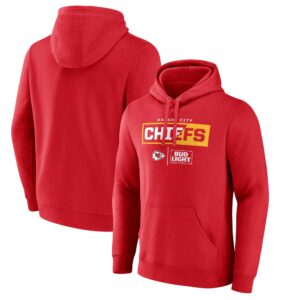 Men's Red Kansas City Chiefs NFL x Bud Light Pullover Hoodie