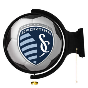Sporting Kansas City 21'' x 23'' Rotating Lighted Soccer Ball Wall Sign