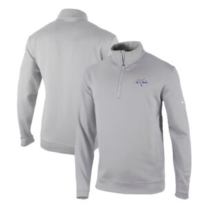 Men's Columbia Gray Washington Capitals Omni-Wick Wickhams Hills Half-Zip Pullover Top