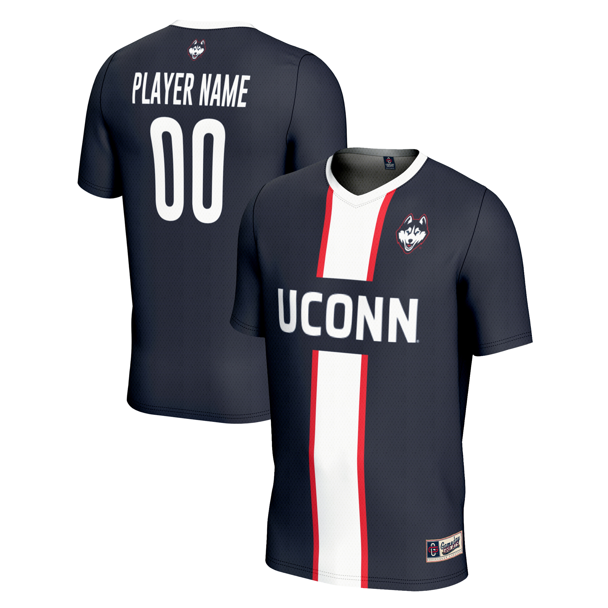 Youth GameDay Greats Navy UConn Huskies Lightweight Pick-A-Player NIL Men's Soccer Jersey - Image 2