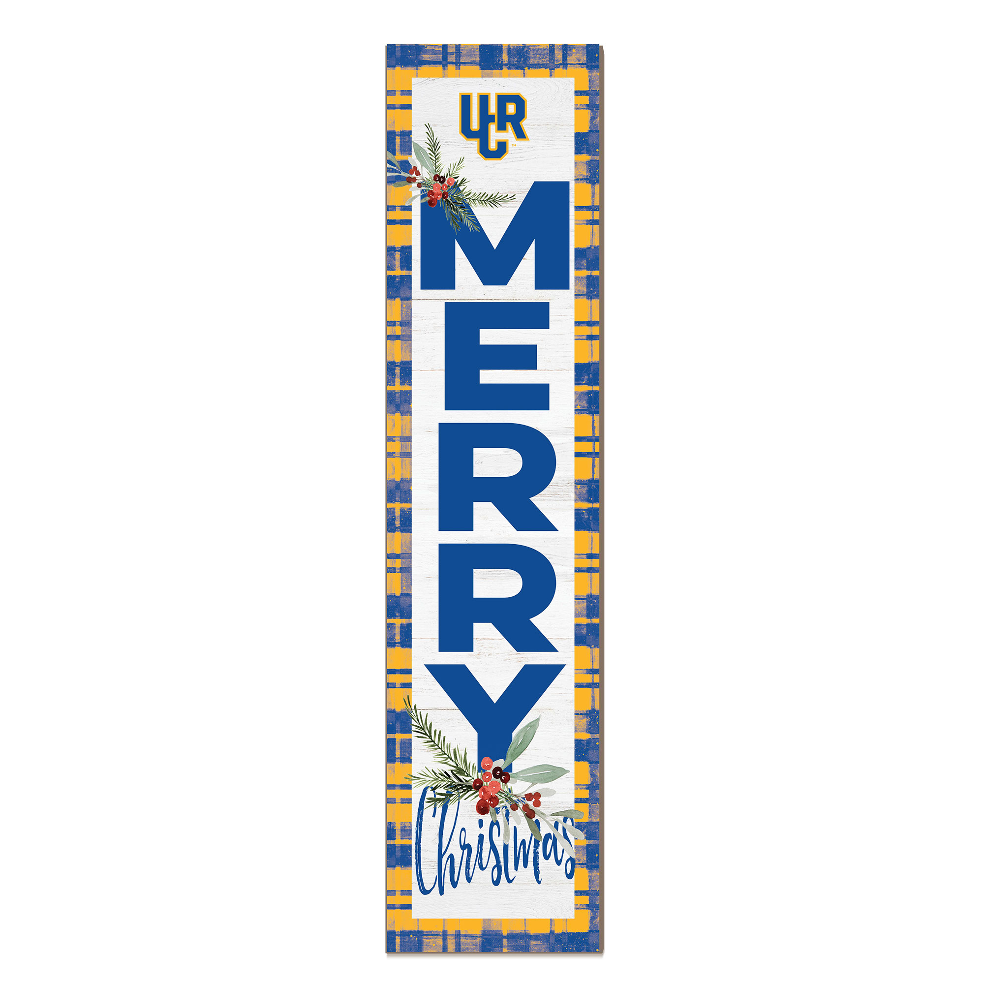 UC Riverside Highlanders 12'' x 48'' Outdoor Merry Christmas Leaner - Image 2