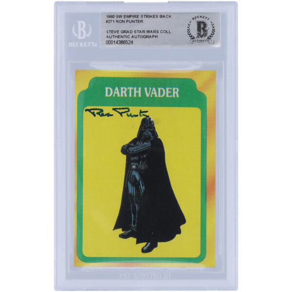 Ron Punter Star Wars Autographed 1980 Topps The Empire Strikes Back #271 BAS Authenticated Card