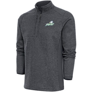 Men's Antigua  Charcoal Florida Gulf Coast Eagles Course Quarter-Zip Top