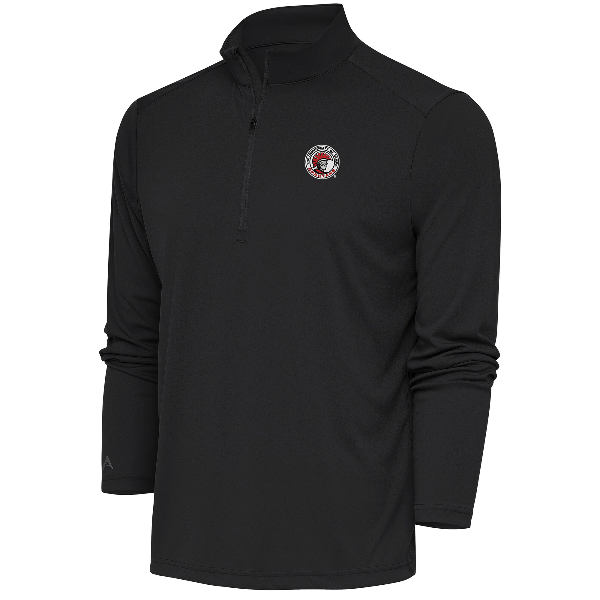 Men's Antigua Charcoal Tampa Spartans Tribute Quarter-Zip Top