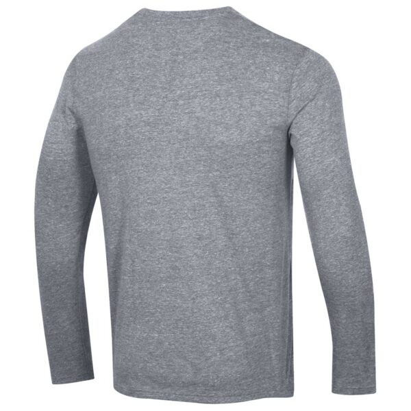 Men's Champion Heather Gray Hartford Whalers Tri-Blend Dual-Stripe Long Sleeve T-Shirt - Image 7