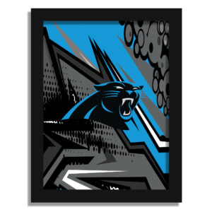 Carolina Panthers 12" x 16" Team Comic Framed Art Print