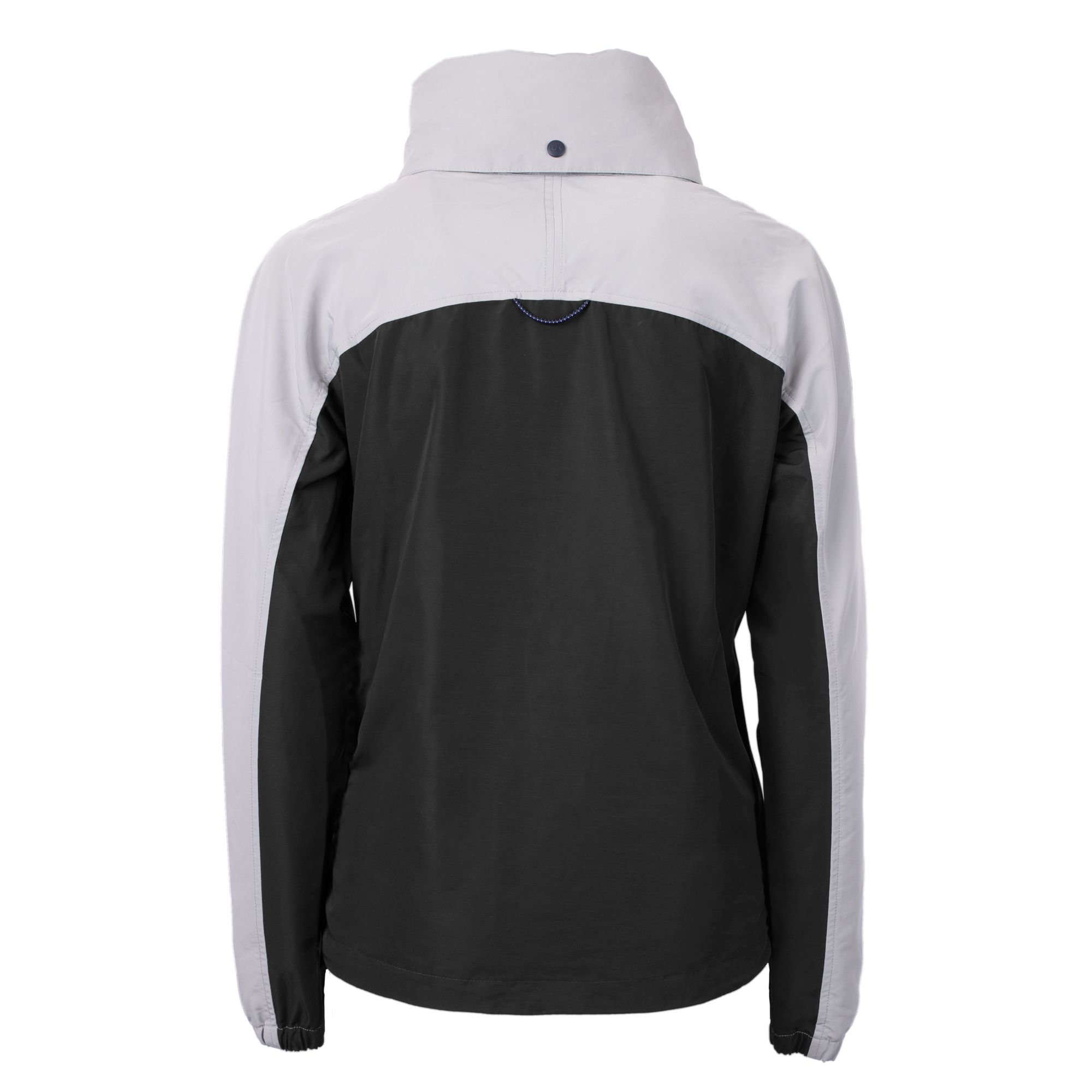 Women's Cutter & Buck Black/Gray Greensboro Grasshoppers Charter Eco Recycled Half-Zip Anorak Jacket - Image 4