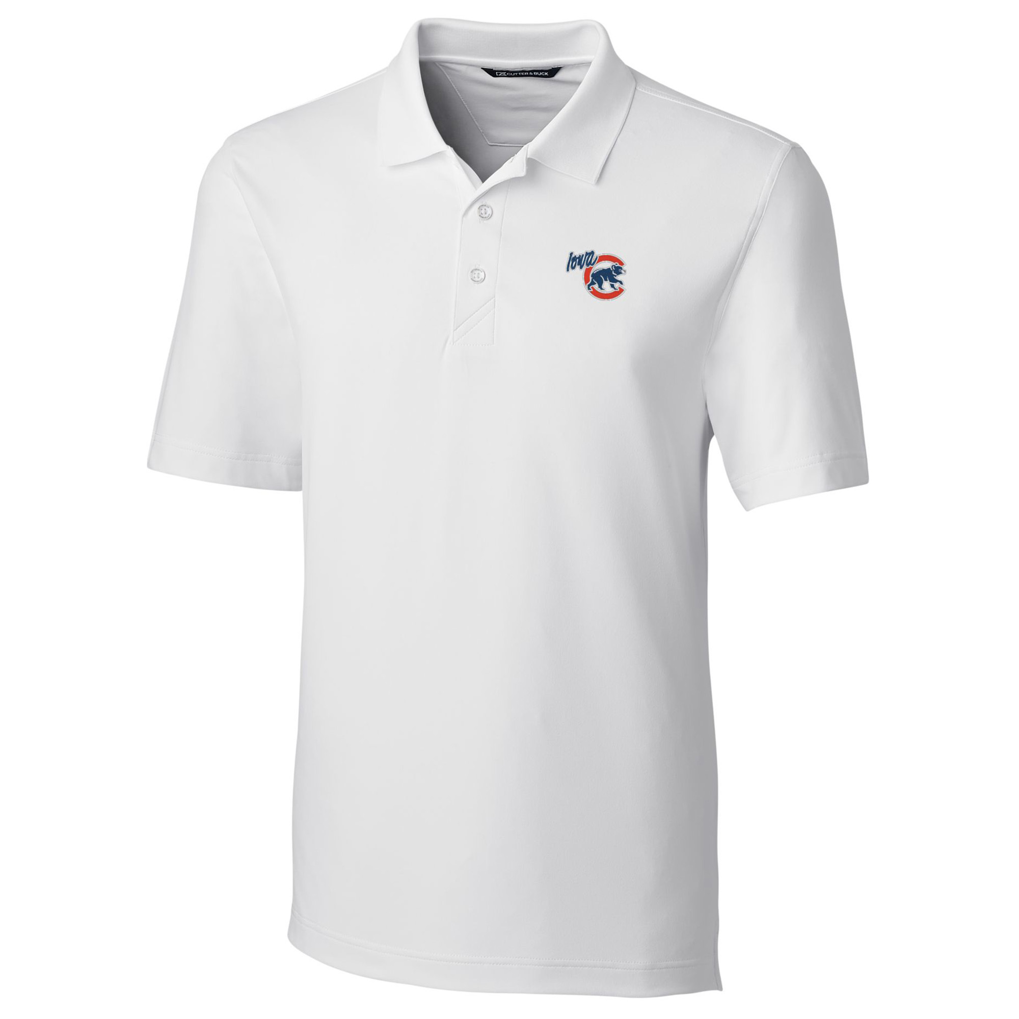 Men's Cutter & Buck White Iowa Cubs DryTec Forge Stretch Polo - Image 9