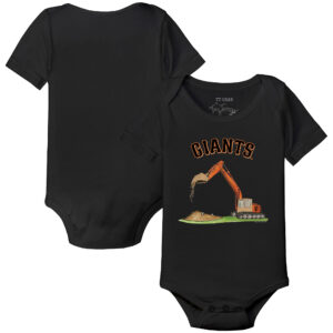 Infant Tiny Turnip Black San Francisco Giants Excavator Bodysuit
