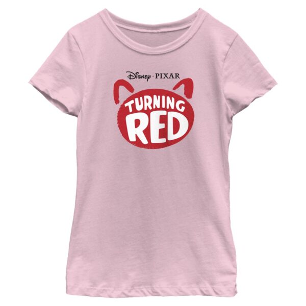 Girl's Mad Engine Pink Turning Red Red Logo Graphic T-Shirt