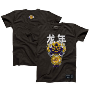 Unisex Hyperfly  Heather Black Los Angeles Lakers Year of the Dragon Lunar New Year Collection T-Shirt