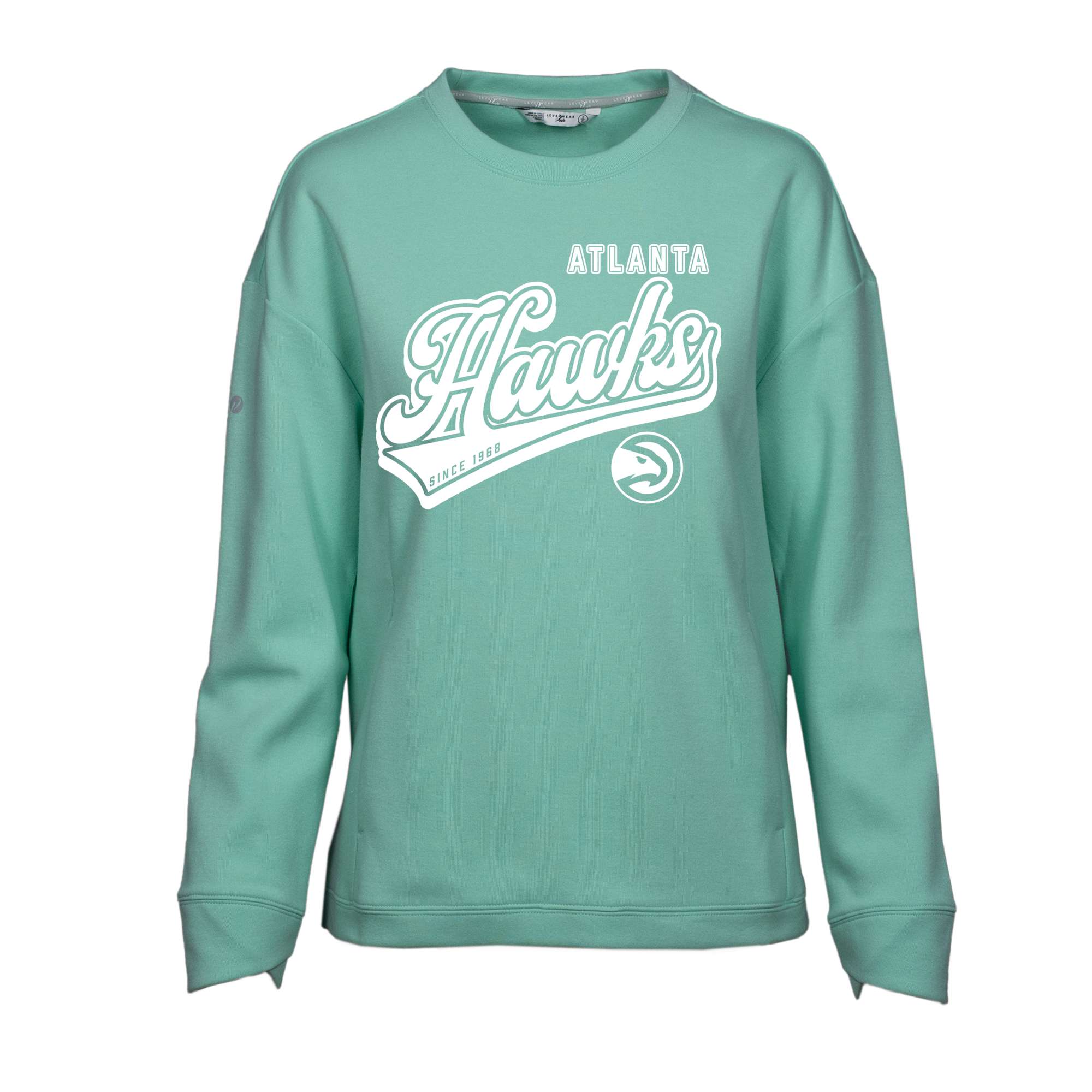 Women's Levelwear Mint Atlanta Hawks Fiona Sweep Pullover Sweatshirt