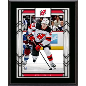 Luke Hughes New Jersey Devils 10.5" x 13" Sublimated Player Plaque