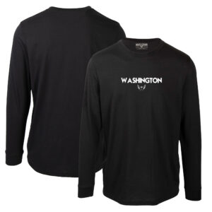 Men's Levelwear Black Washington Capitals Oscar City Capsule Long Sleeve T-Shirt