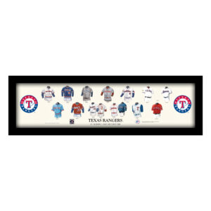 Texas Rangers Cooperstown Collection Framed Uniform Heritage Art Print