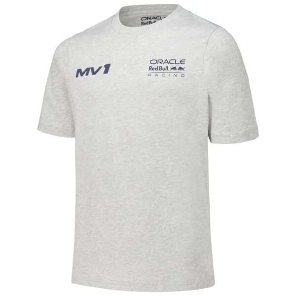 Youth Max Verstappen Heather Gray Red Bull Racing Helmet T-Shirt - Image 6