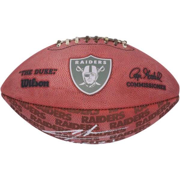 Charles Woodson Oakland Raiders Autographed Duke Showcase Football with "HOF 21" Inscription - Image 8
