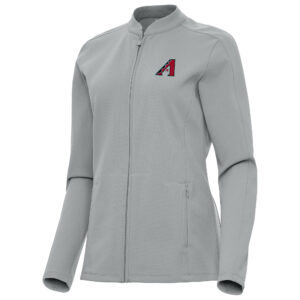 Women's Antigua  Gray Arizona Diamondbacks Regard Full-Zip Jacket