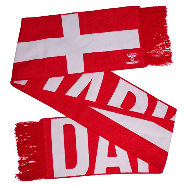 Red Denmark National Team Fan Flag Scarf - Image 5
