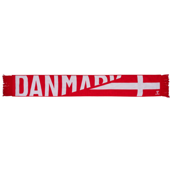 Red Denmark National Team Fan Flag Scarf