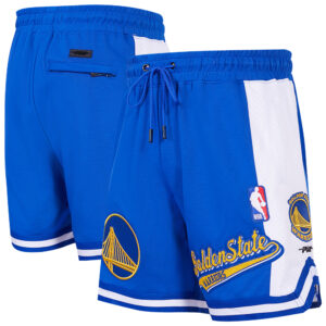 Men's Pro Standard Royal Golden State Warriors Script Tail 2.0 Shorts