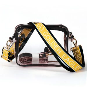 Women's Southern Miss Golden Eagles Bridget Clear Purse with Logo Strap