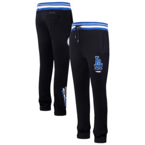 Men's Pro Standard Black Los Angeles Dodgers Script Tail Sweatpants
