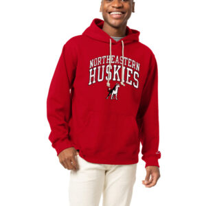 Men's League Collegiate Wear Red Northeastern Huskies Essentials 2.0 Fleece Pullover Hoodie