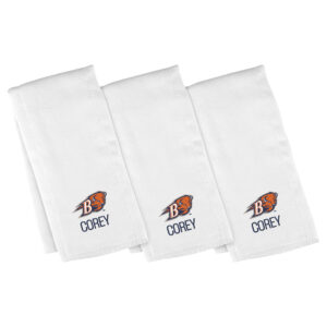Infant Chad & Jake Bucknell Bison Personalized Burp Cloth Three-Pack Set