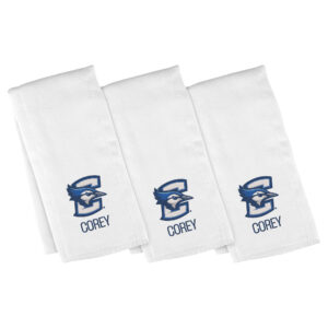 Infant Chad & Jake Creighton Bluejays Personalized Burp Cloth Three-Pack Set