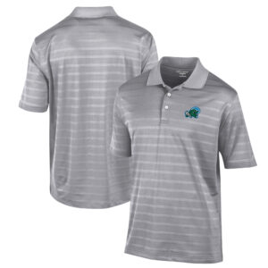 Men's Champion Gray Tulane Green Wave Textured Solid Polo
