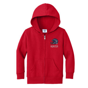 Toddler Chad & Jake  Red Florida Atlantic Owls Personalized Full-Zip Hoodie