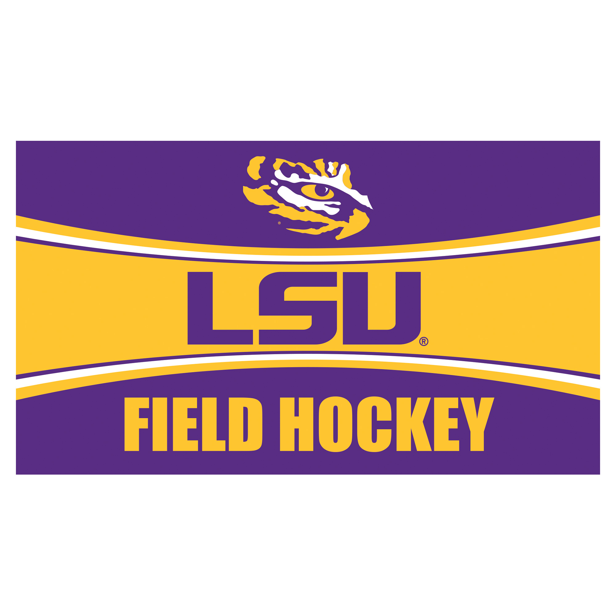 LSU Tigers 28" x 16" Field Hockey Trapper Door Mat