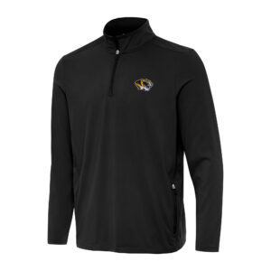Men's Antigua  Black Missouri Tigers Perilous Quarter-Zip Sweatshirt