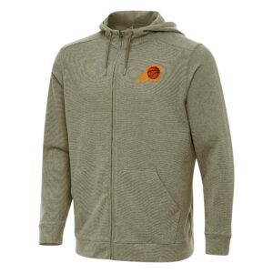 Men's Antigua Olive Phoenix Suns Effortless Full-Zip Hoodie Jacket
